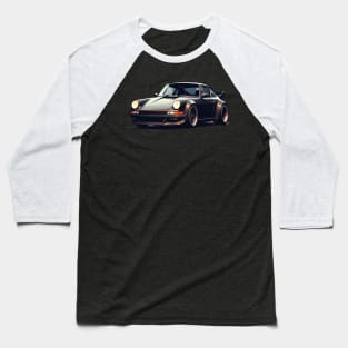 Porsche 911 turbo Black Baseball T-Shirt